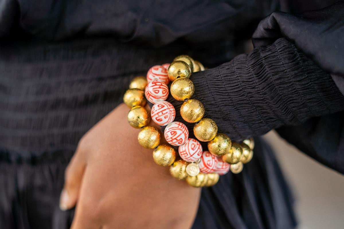 Georgia Beaded Bracelet - Patterned