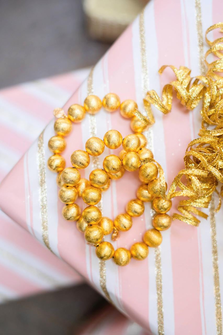 Georgia - Gold Beaded Bracelet