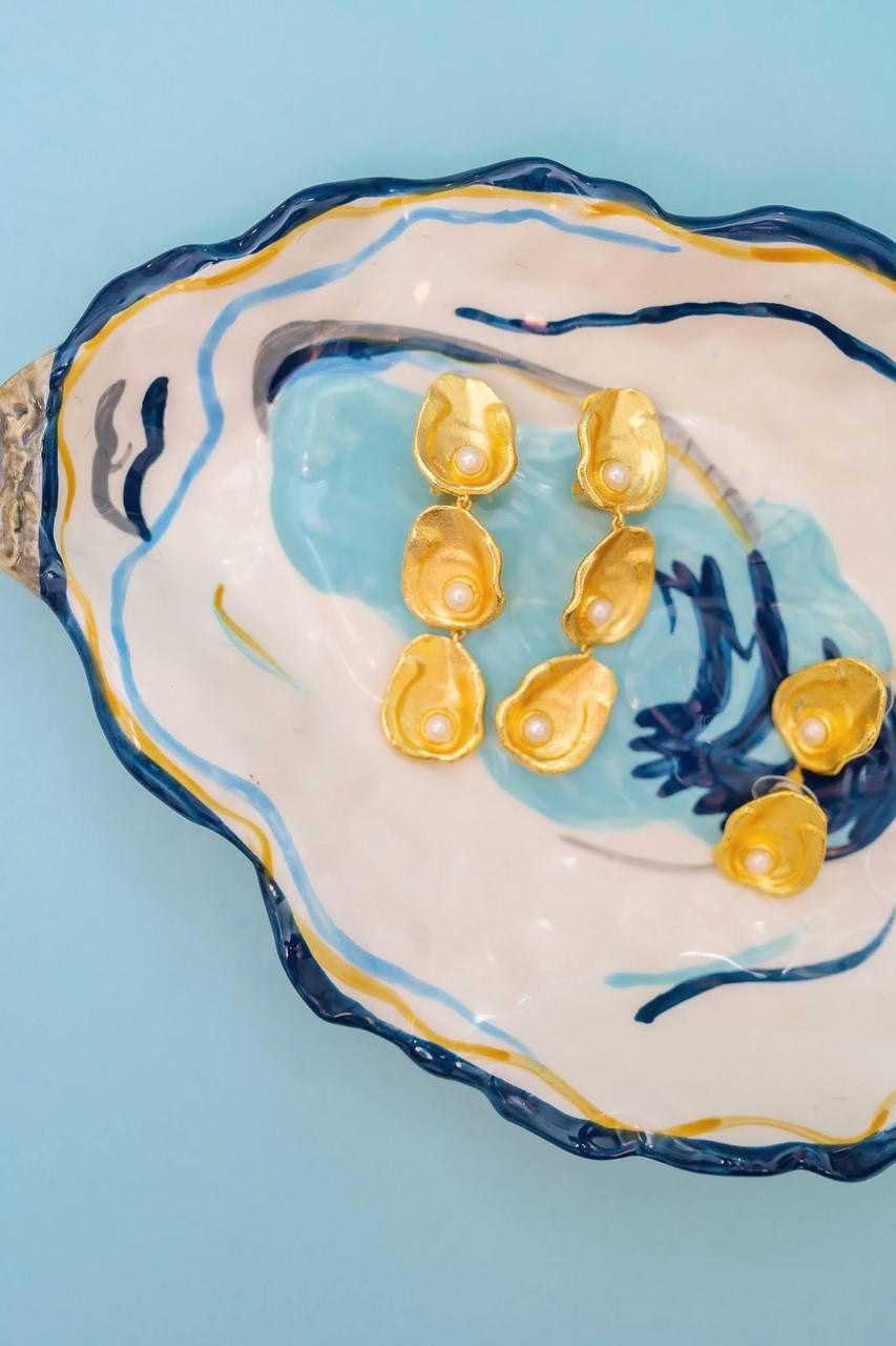 Oyster Triple - Earring