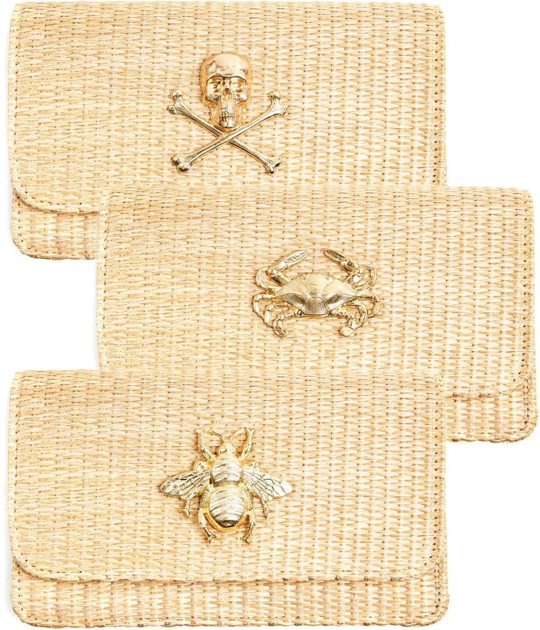 Ruby Straw Clutch