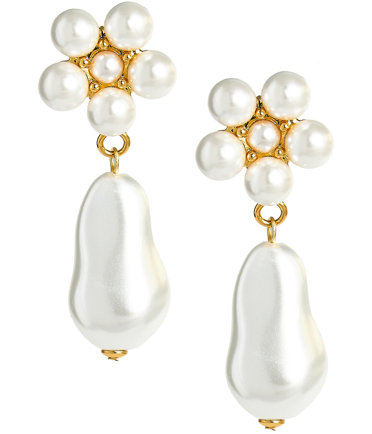 Maeve Pearl Drop Earring - 18k Gold Plated