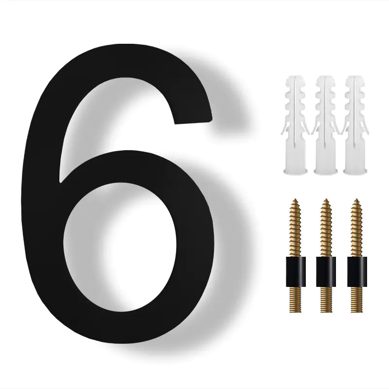 Acrylic Floating House Number - 888