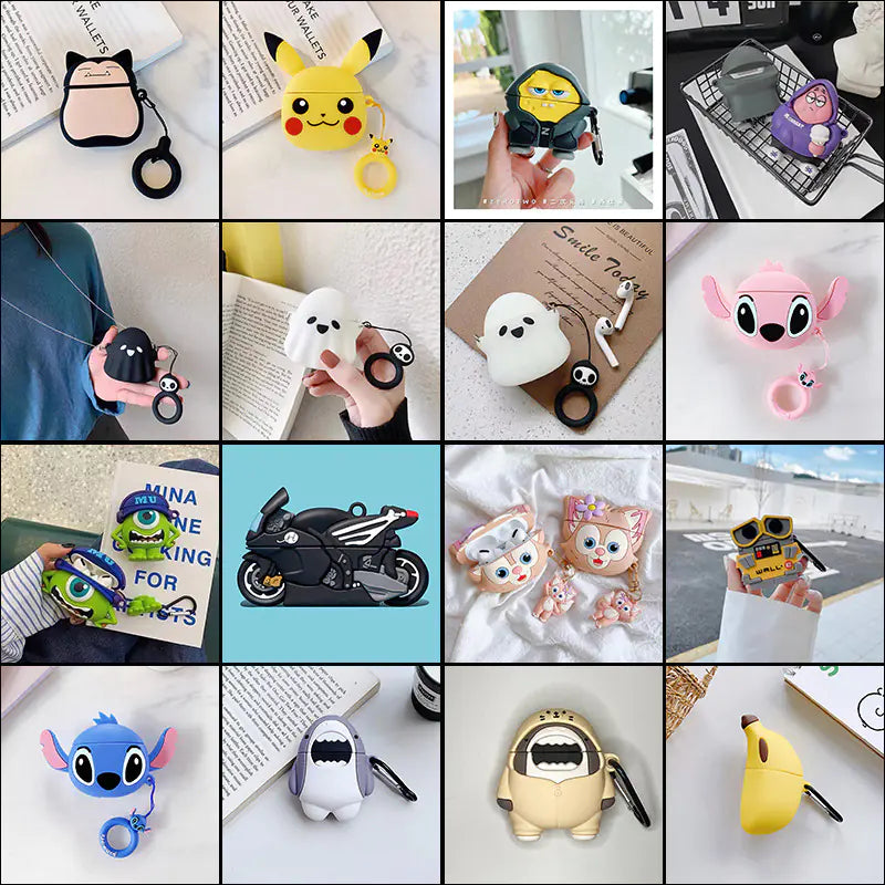 Cute Silicone Case for AirPods 3 & Pro 2 Wireless Earbuds