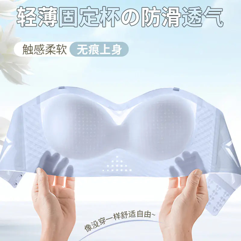 Strapless Push-Up Bra for Small Busts, Anti-Slip - Lingerie