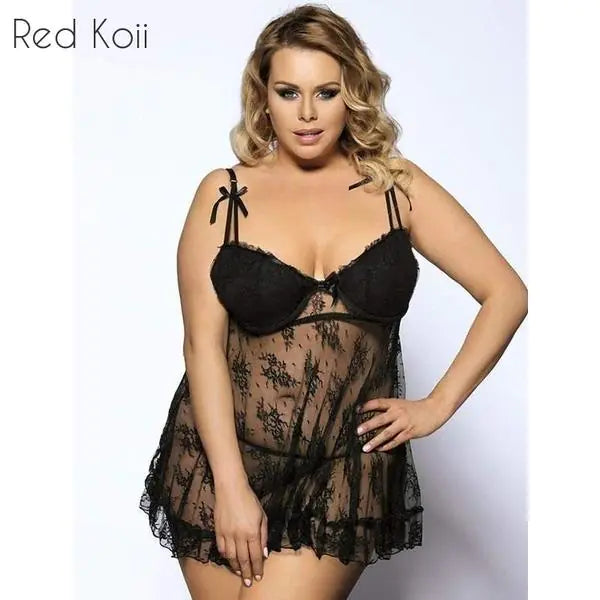 Lace Camisole Nightgown with Steel Support (Sexy Lingerie)