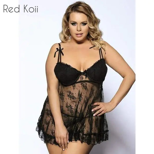 Lace Camisole Nightgown with Steel Support (Sexy Lingerie)