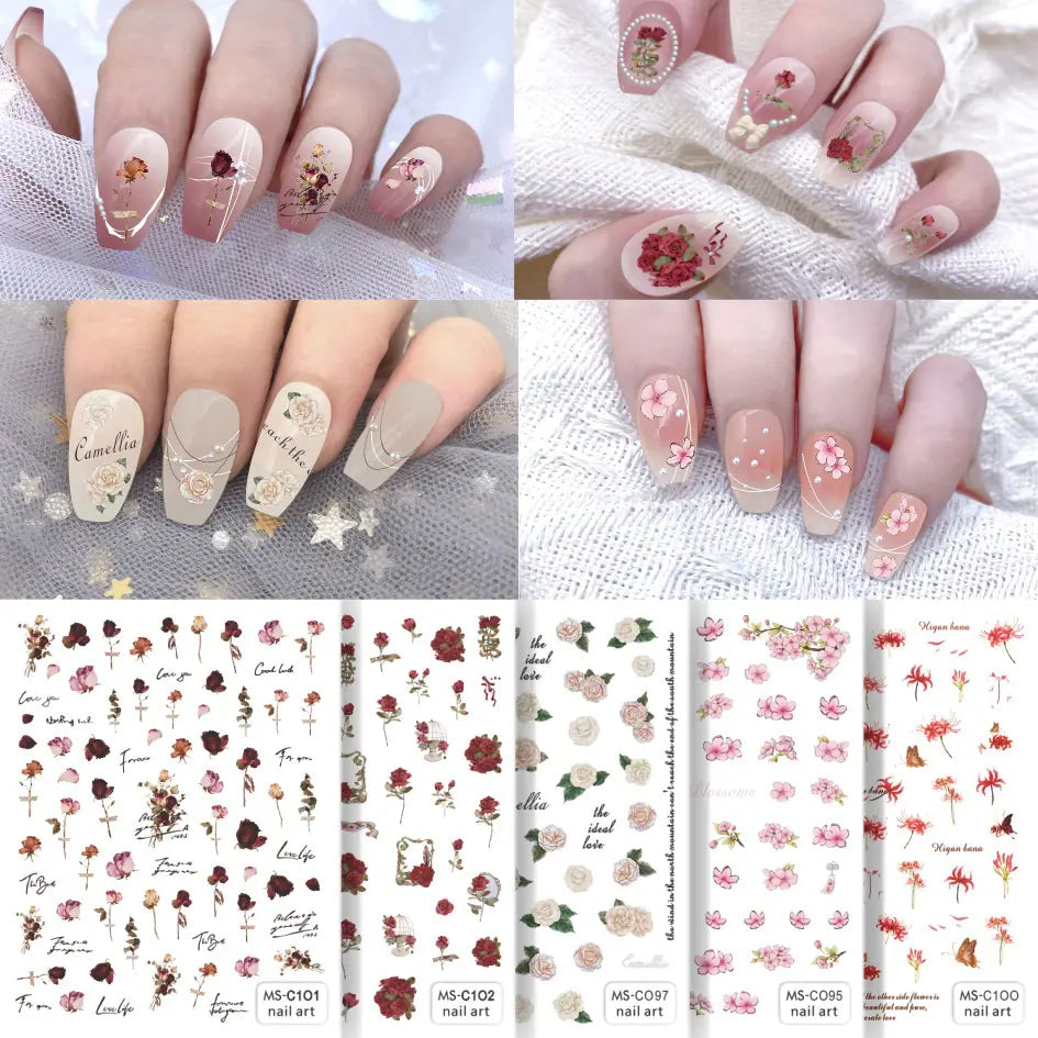 MEET SWEET Spring Summer Nail Art Stickers Wholesale