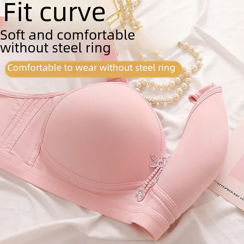 New Plus Size Simple Smooth Wireless Bra - Lingerie