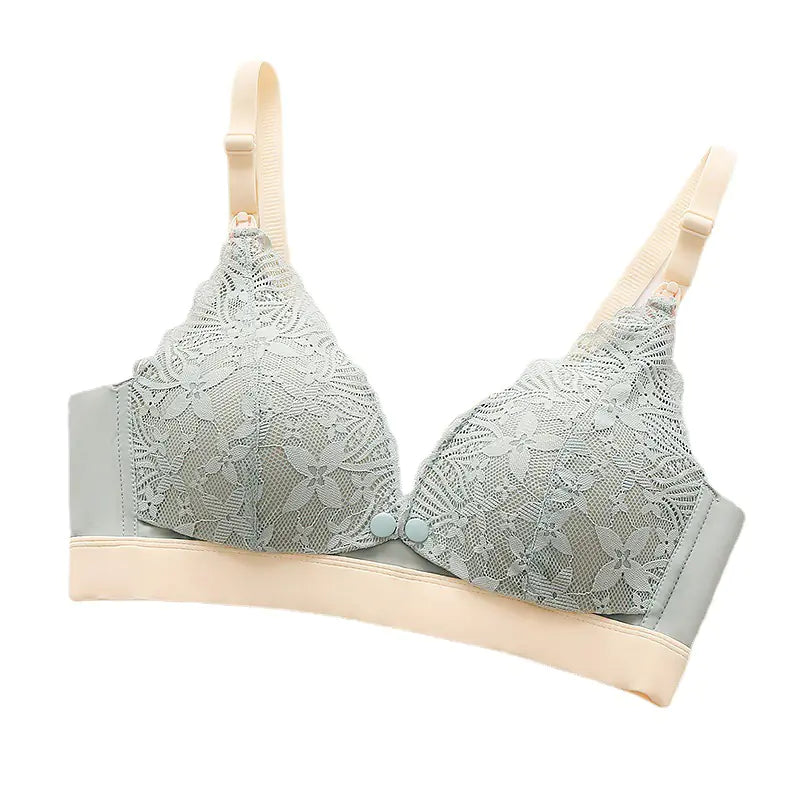 Seamless Lace Maternity Nursing Bra for Pregnant Women - Lingerie