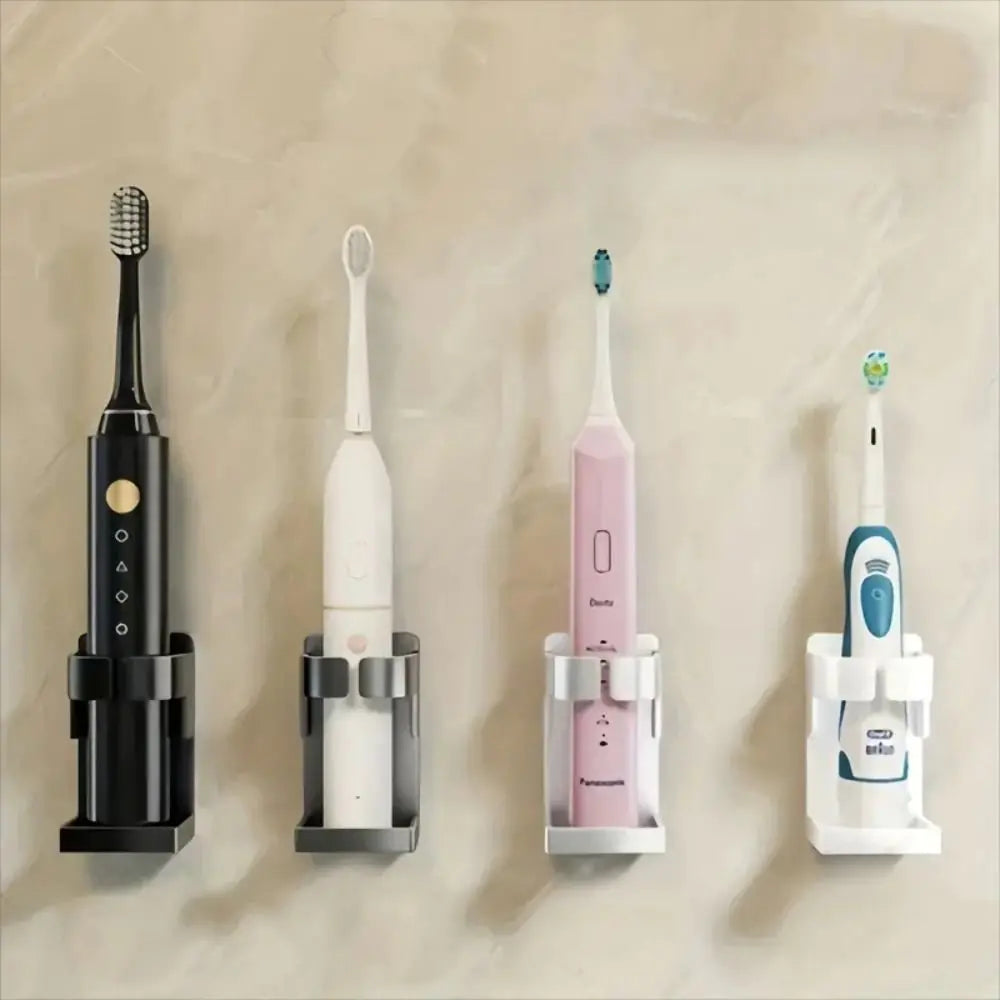 Sleek Metal Electric Toothbrush Holder