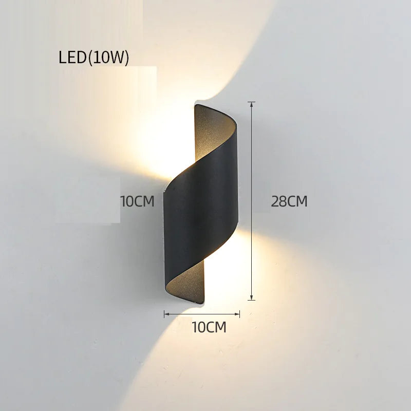 Waterproof Solar-Powered LED Wall Light - 888