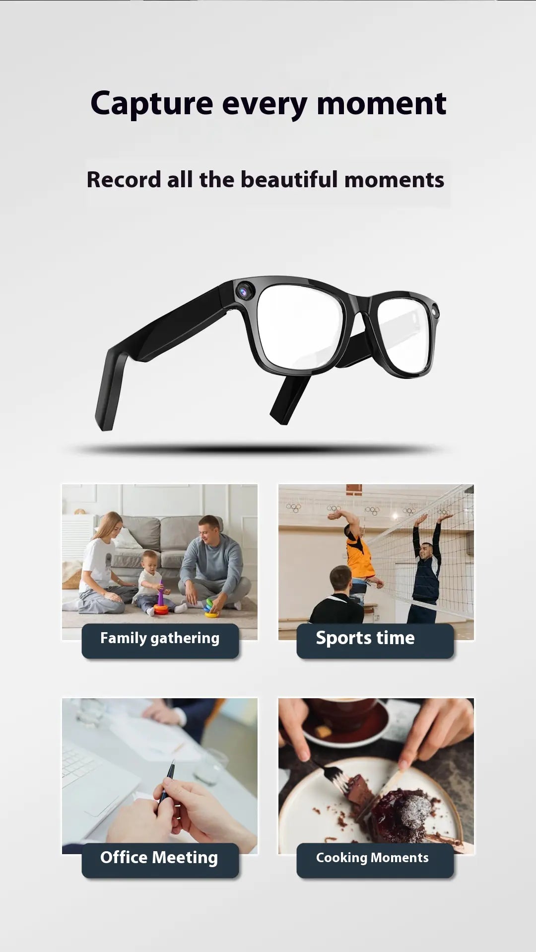 AI Camera Smart Glasses - 888