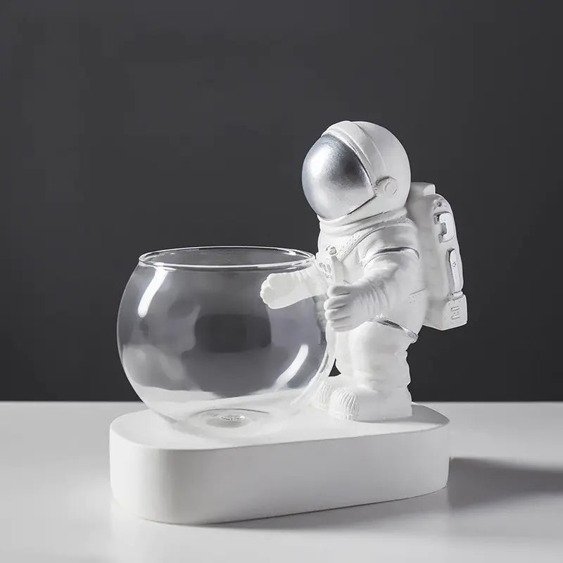 Creative Astronaut Hydroponic Glass Vase Decor