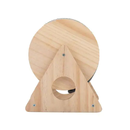 Wooden Cat Scratch Post, 360 Degree Rotating Cat Scratch Toy With Bell, Suitable For Indoor Cats And Kittens, Natural Color