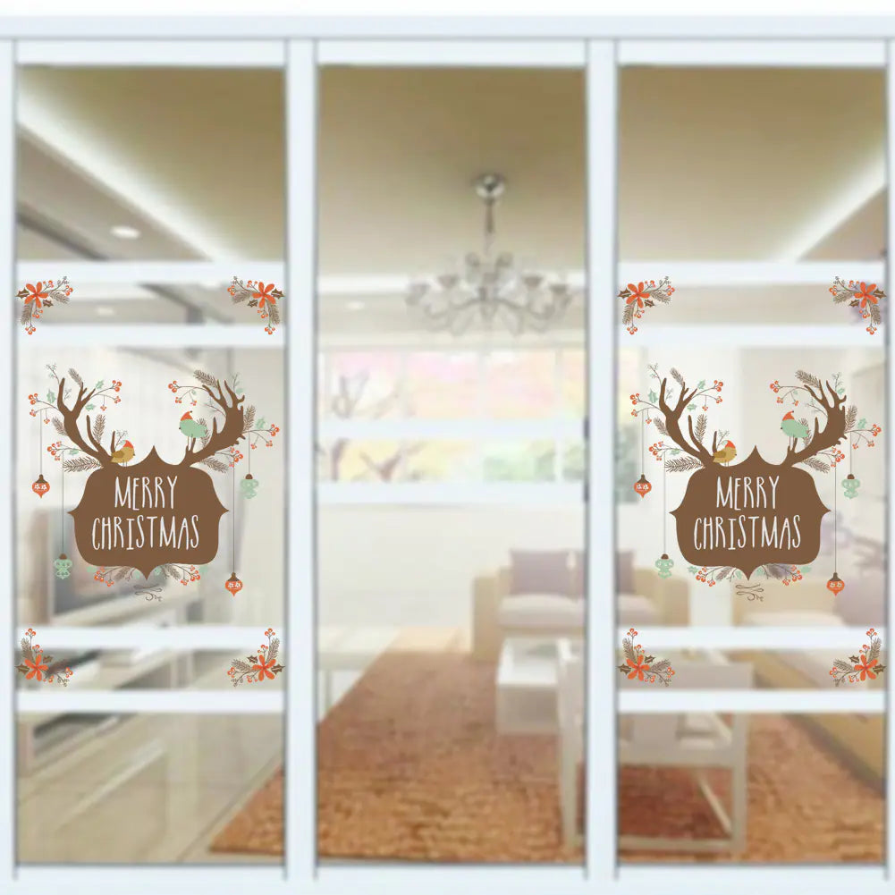 Eco-Friendly Wall Stickers for Christmas Window Decor