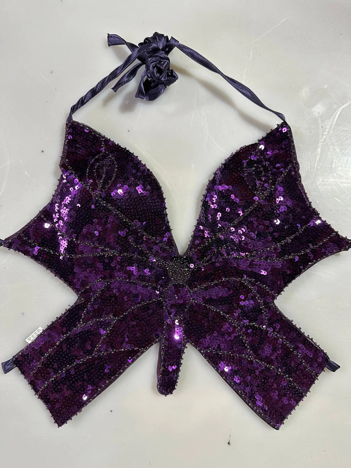 Sequined Butterfly Bra Top - Lingerie