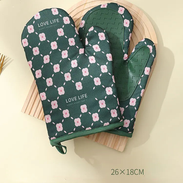 Heat Resistant Cotton Insulation Gloves for Baking