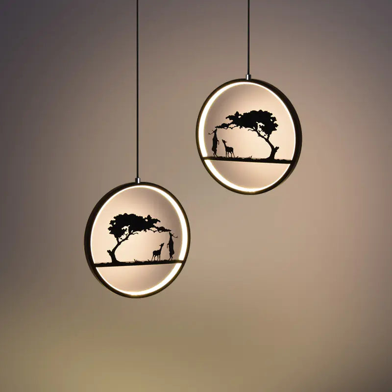 Creative Deer Pendant Light for Modern Nordic Dining