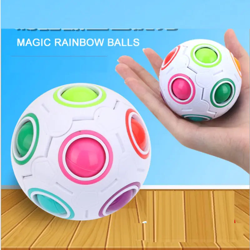 Rainbow Cube Ball Stress Toy - 888