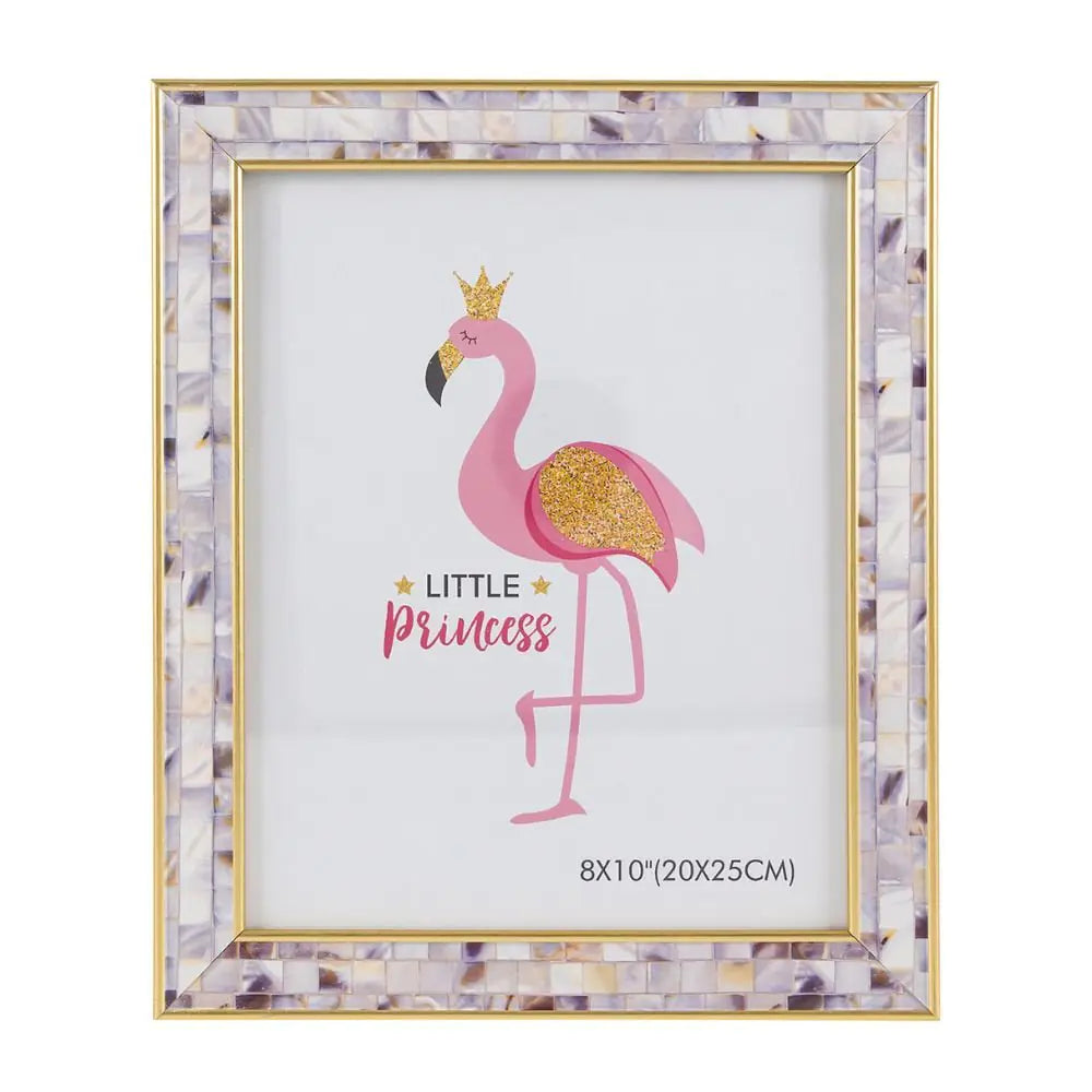 8x10 Marble Picture Frame with Gold Trim
