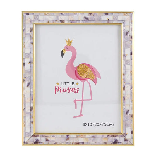 8x10 Marble Picture Frame with Gold Trim
