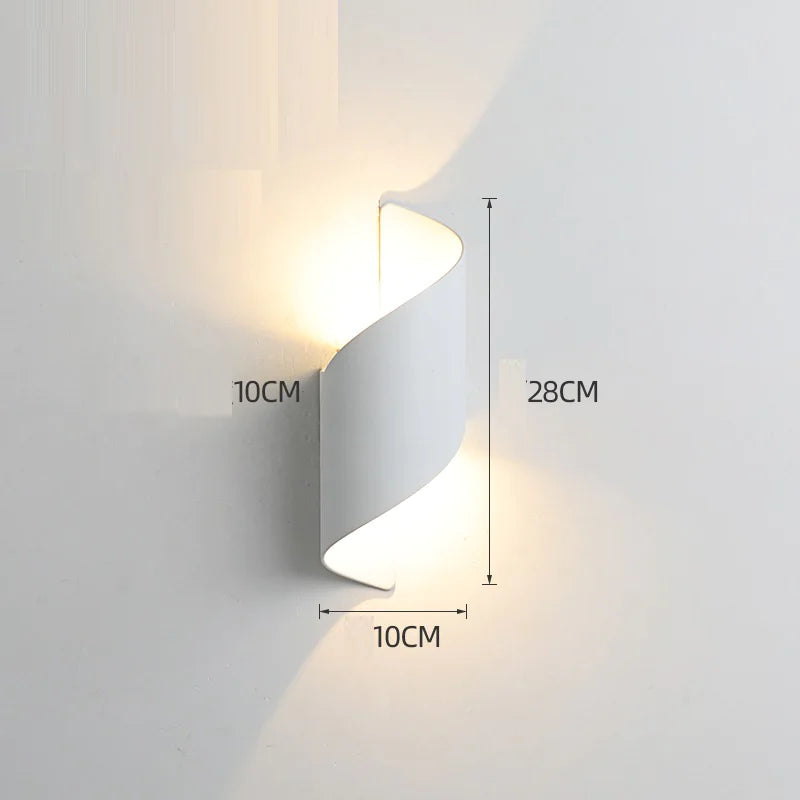 Waterproof Solar-Powered LED Wall Light - 888