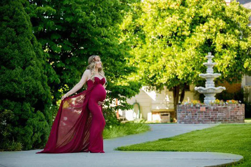 Summer Maternity Photography Long Dress 6609 - 888