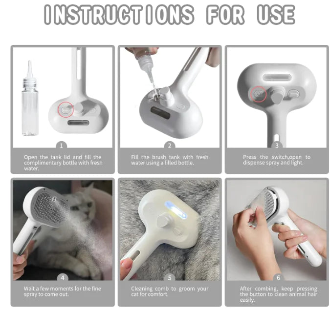 Pet Hair Spray Brush - 888