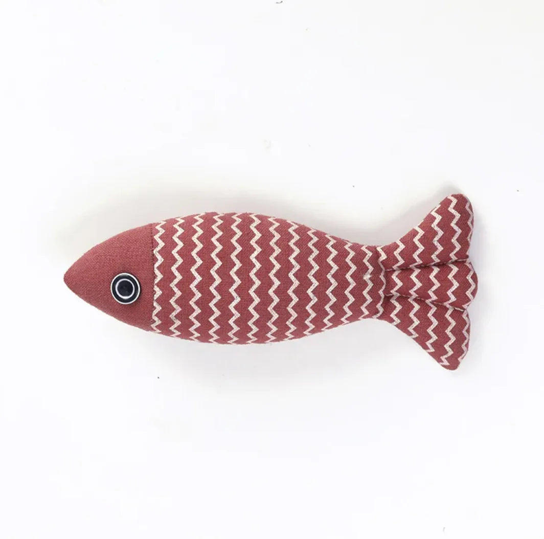 Linen Fish Cat Toy - 888