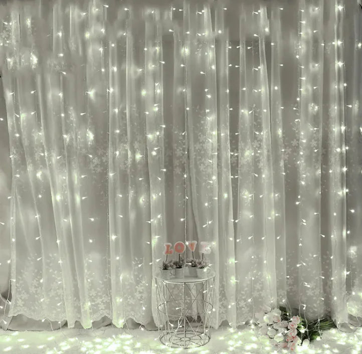 3x3 Meters 300 Solar Curtain Light - 888