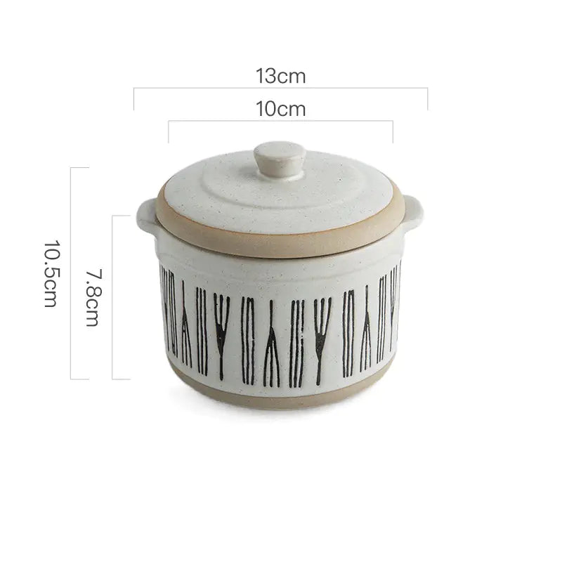 Creative Bird's Nest Ceramic Stew Cup for One Person