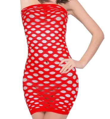 "Sexy Lingerie with High-Slit Bodycon Skirt"