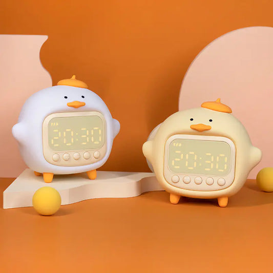 Hug Duck Alarm Clock and Night Light for Kids