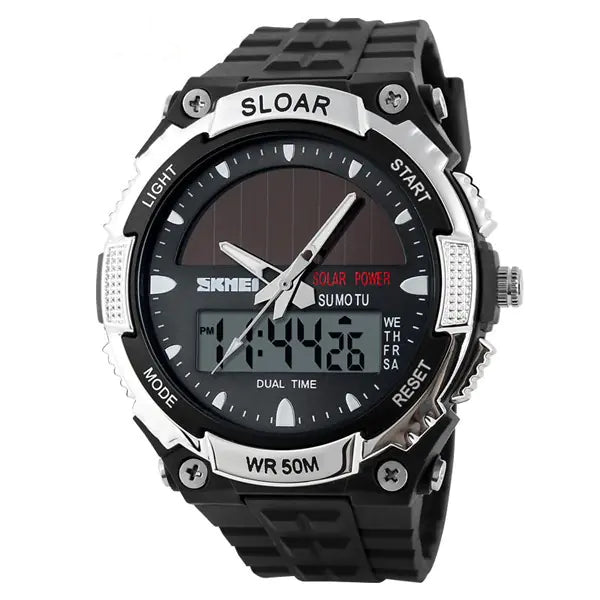 Men's Waterproof Solar Electronic Fashion Watch - 888