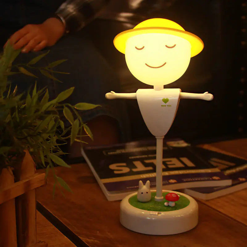 LED USB Charging Scarecrow Night Light for Home