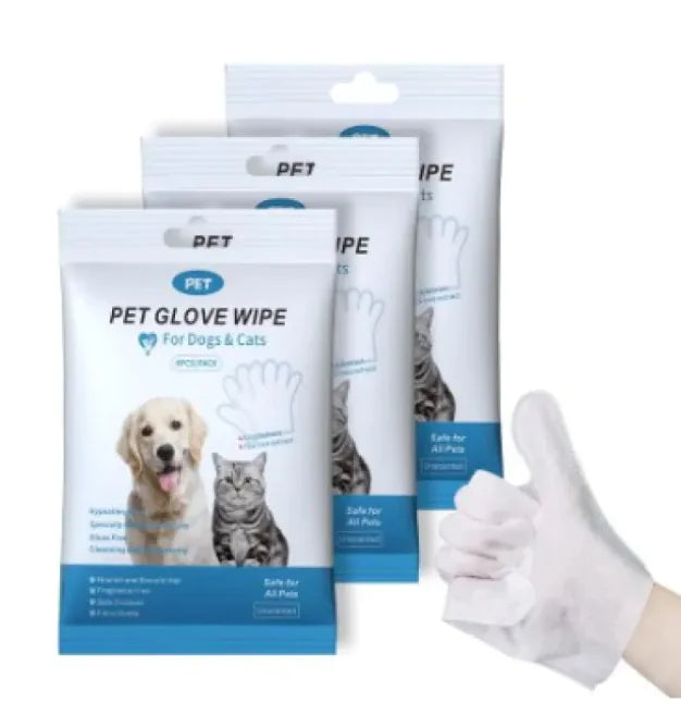 Pet Cleaning Gloves & Wipes - 888