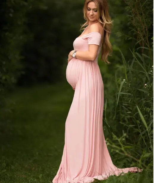 Maternity Maxi Dress for Photography and Baby Showers - 888