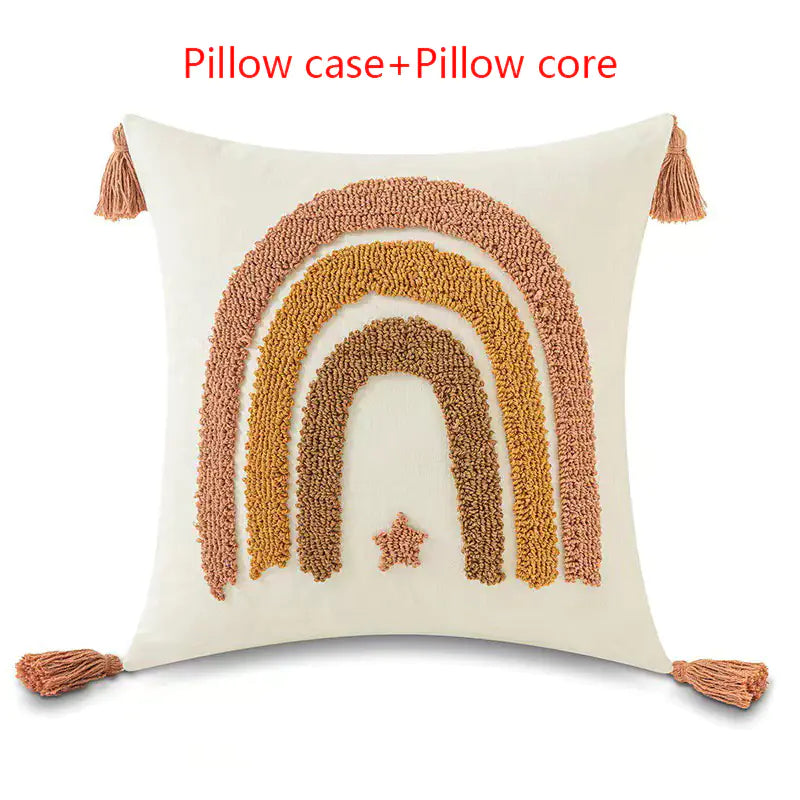 Tufted Loop Pillow Cover for Hotel and Homestay Decor