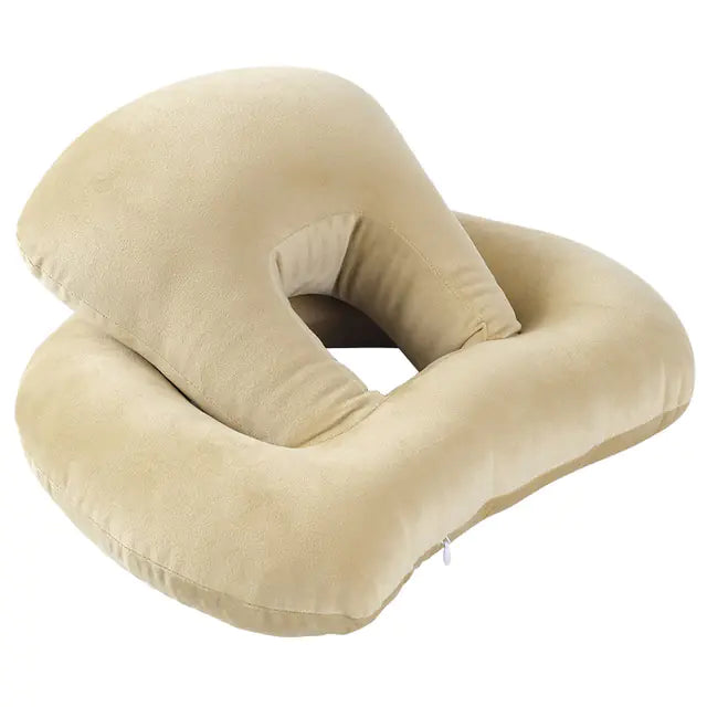 U-Shaped Neck Support Travel Pillow with Arm Rest