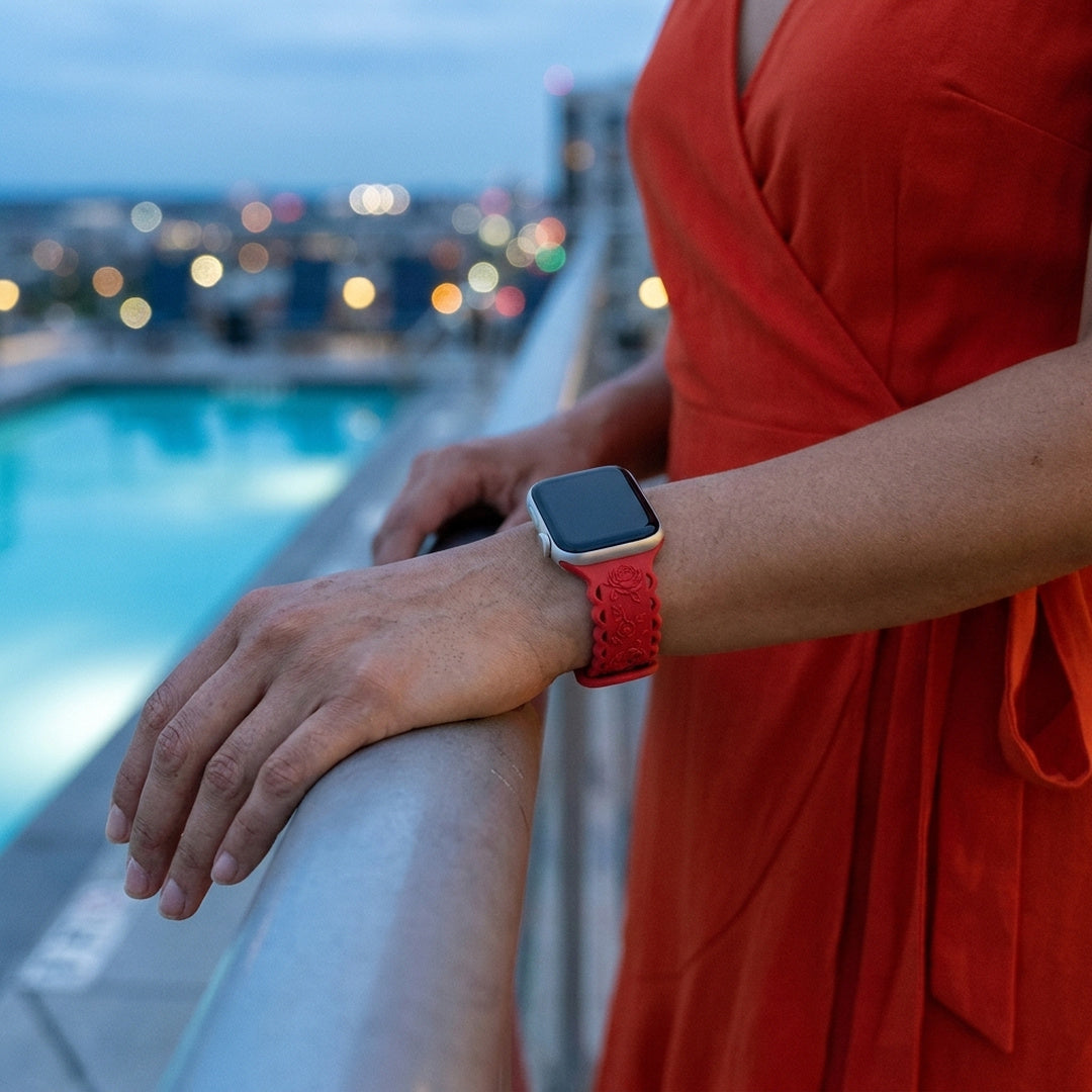 Rose Silicone Band