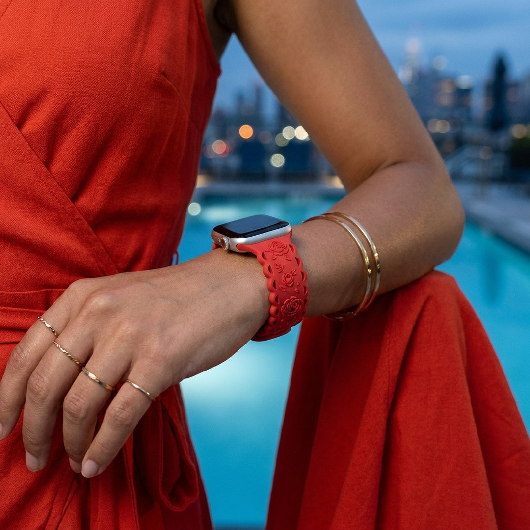 Rose Silicone Band