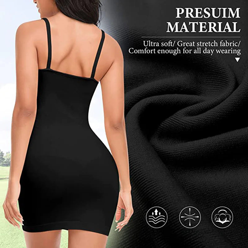 Seamless Bodycon Cami Dress for Curvy Figures - Lingerie