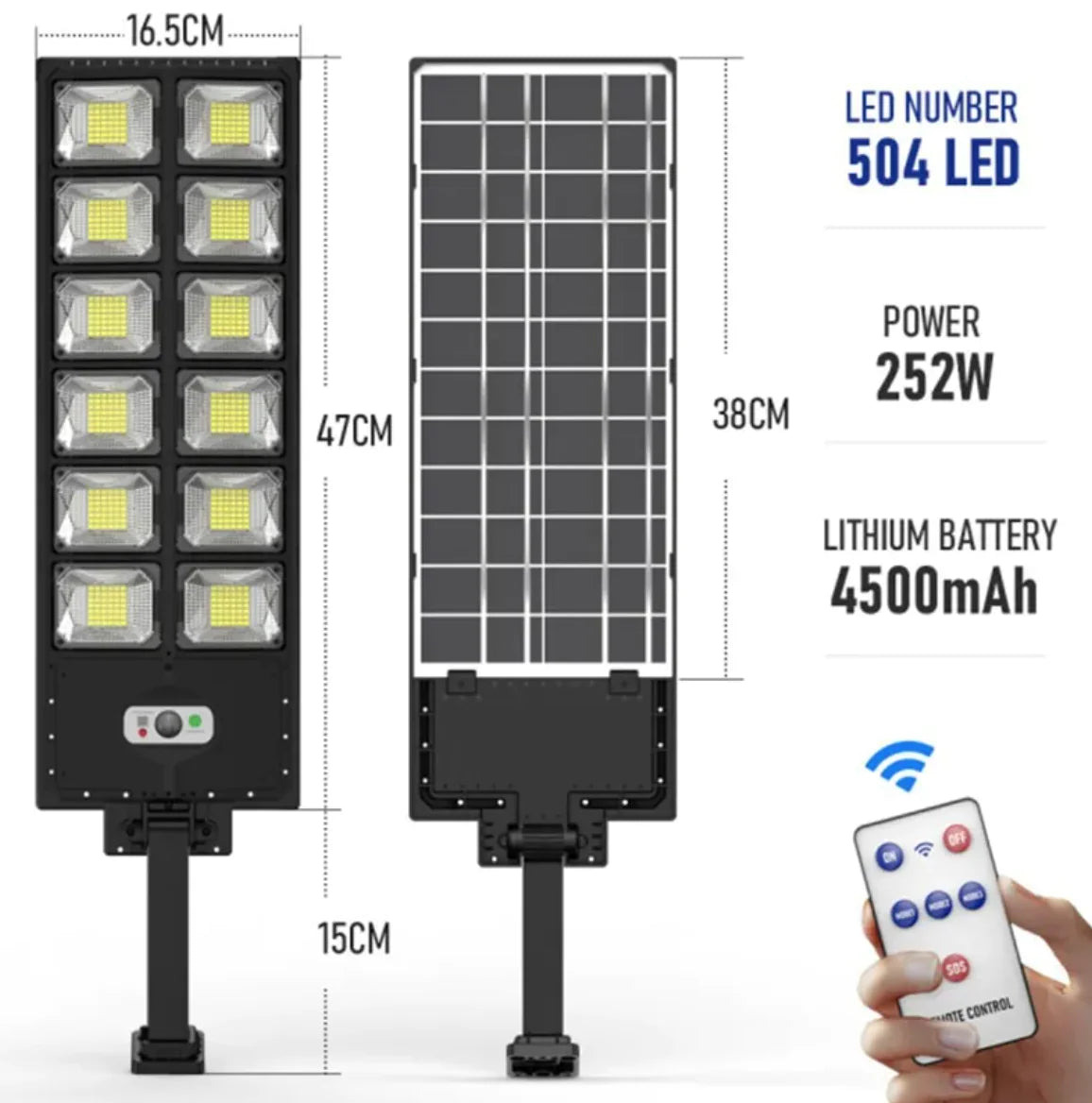 New Solar Double Row Street Light - 888