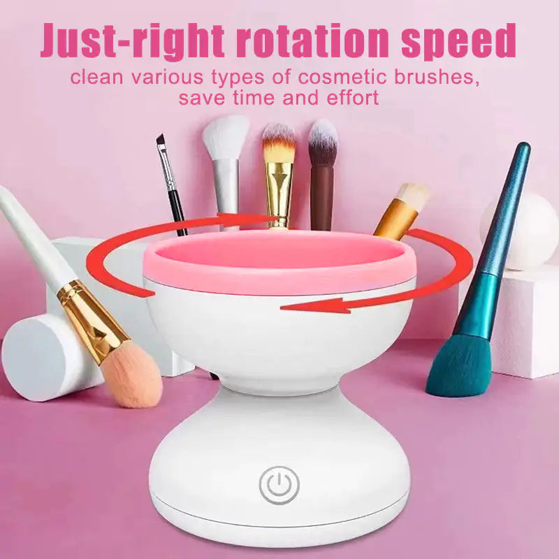 Portable USB Makeup Brush Cleaner Machine Electric Cosmetic Brush Cleaning Washing Tools Automatic Clean Makeup Brushes- US seller