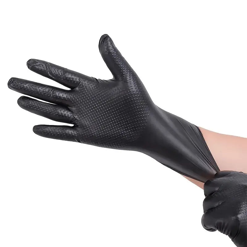 Diamond Pattern Nitrile Gloves - 888