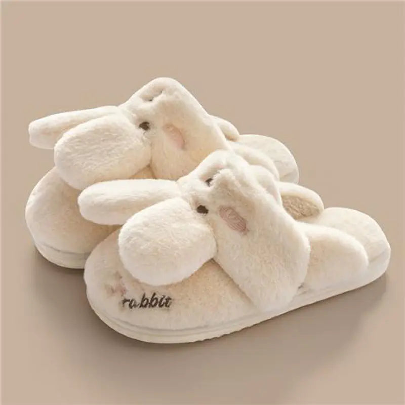 Cute Rabbit Couple Indoor Warm Cotton Shoes- 888