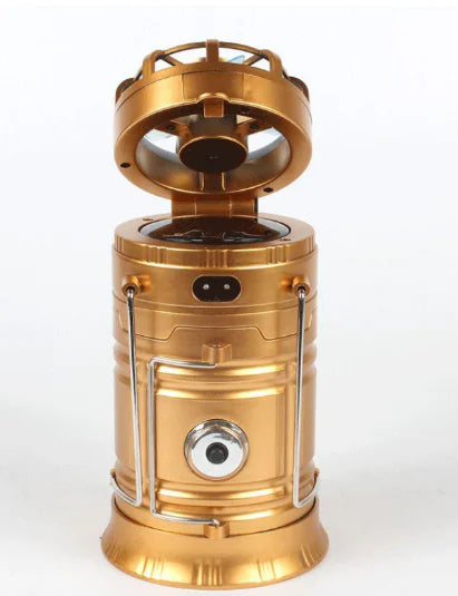 Outdoor Camping Gear: Long-lasting Lantern & Solar Fan - 888