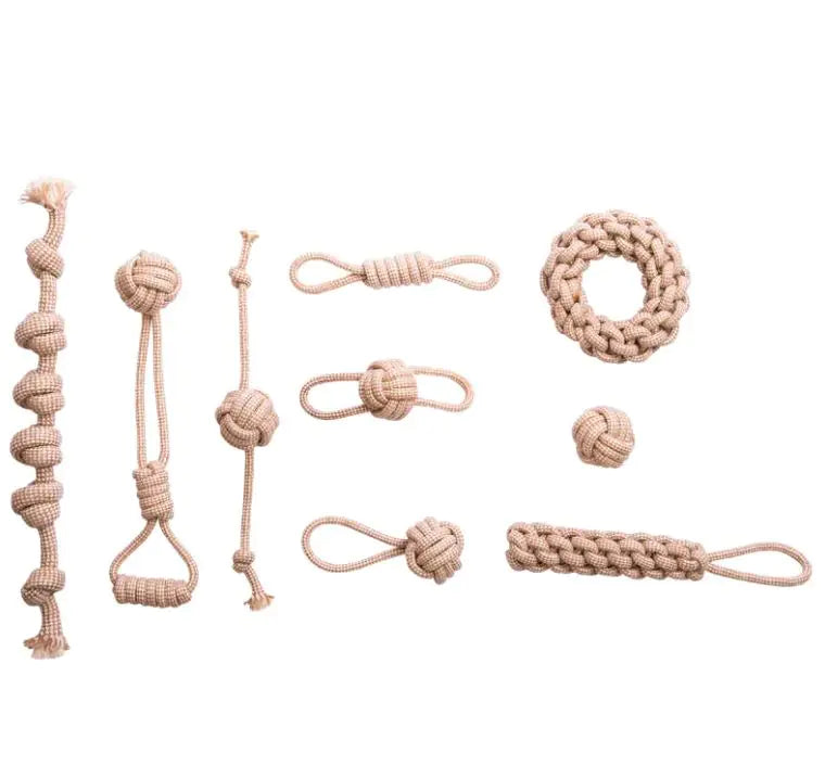 Cotton Hemp Dog Toy Set - 888