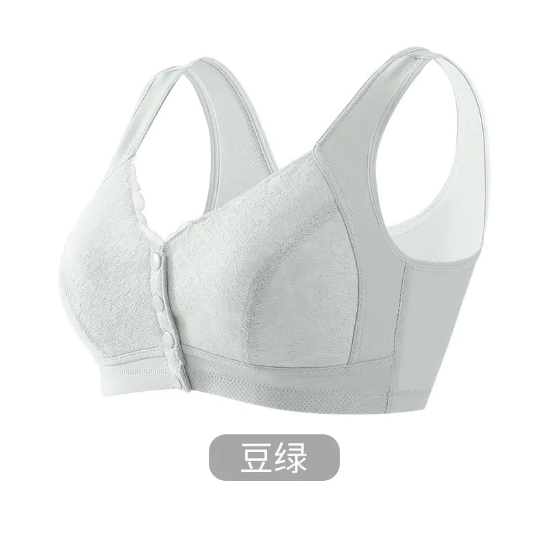 Comfortable Front-Closure Wireless Bra for Seniors - Lingerie