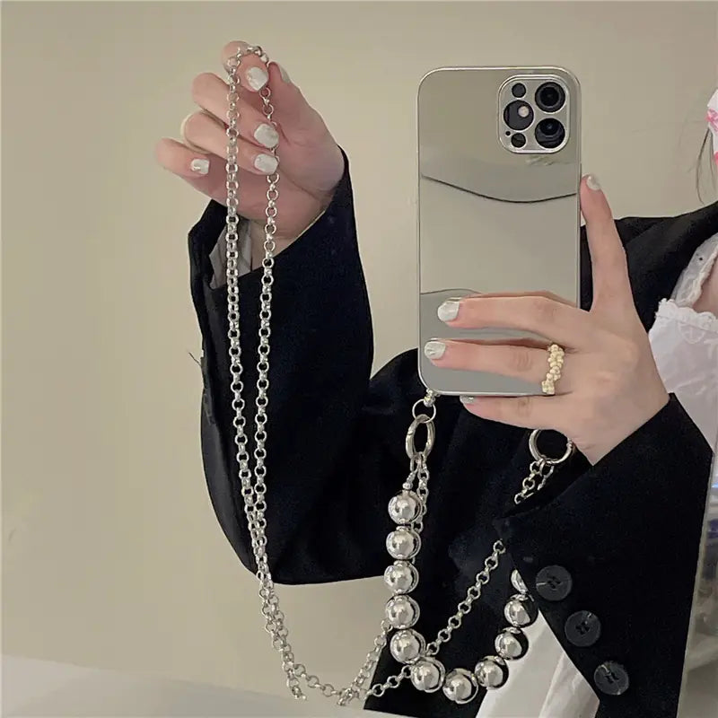 Diagonal Lanyard Mobile Phone Case with Card Slot